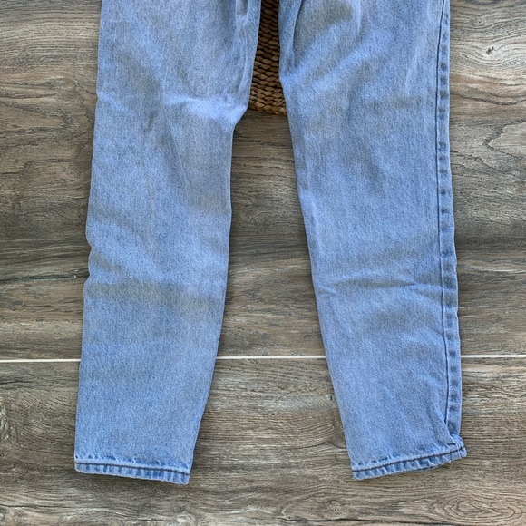 Brandy Light Denim High Rise Mom Jeans Pants - Picture 4 of 13